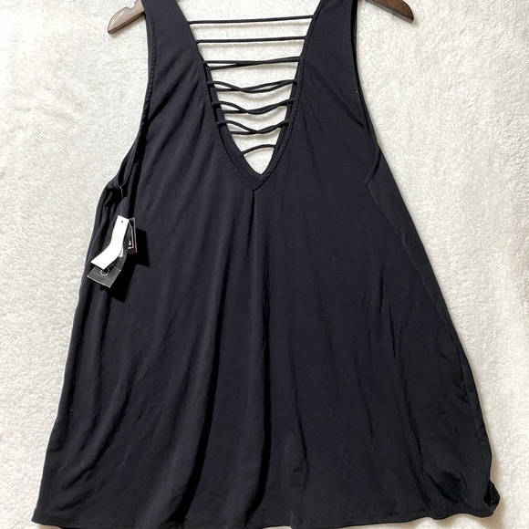 California women’s size medium black coverup dress - Picture 1 of 5